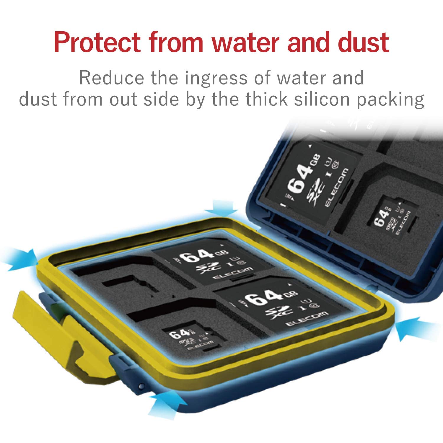 Amazon.co.jp: エレコム メモリカードケース SD8枚 MicroSD8枚収納 耐